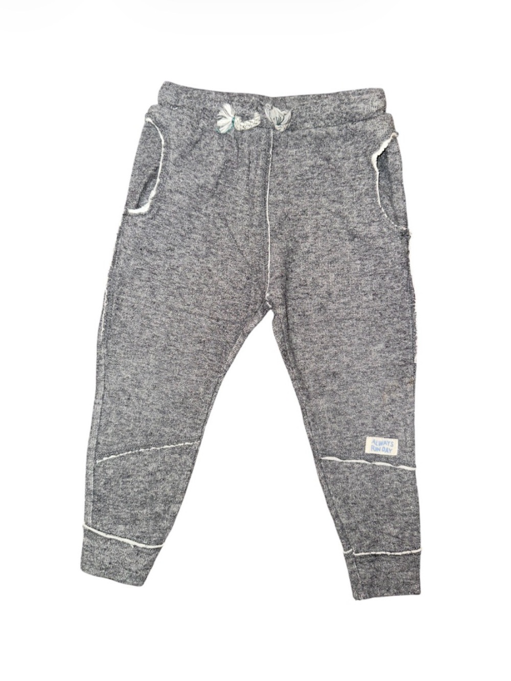 Kids ZARA Lined Gray Jogger Pants
